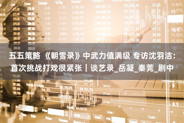 五五策略 《朝雪录》中武力值满级 专访沈羽洁：首次挑战打戏很紧张｜谈艺录_岳凝_秦莞_剧中