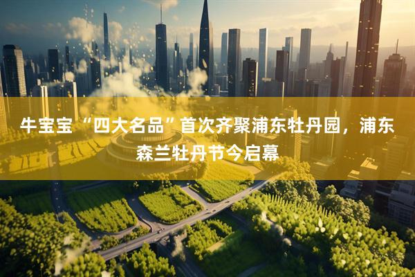牛宝宝 “四大名品”首次齐聚浦东牡丹园，浦东森兰牡丹节今启幕