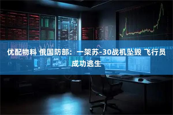 优配物料 俄国防部：一架苏-30战机坠毁 飞行员成功逃生